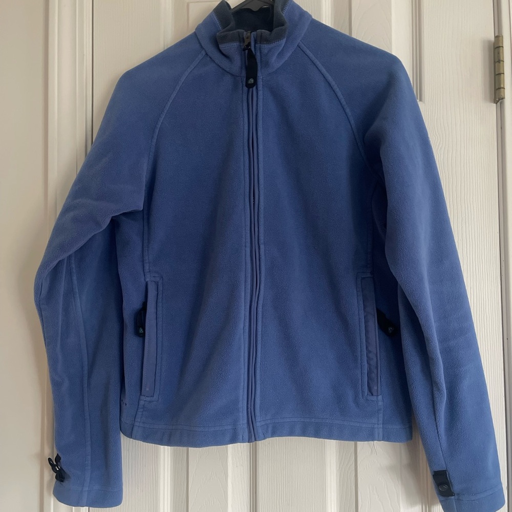 Light Blue Full-Zip Fleece Jacket